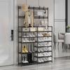 DIY Shoe Hat Rack Multi-functional Floor-Standing Storage Shoe Rack Household Multi-Layer Save Space For Bedroom Living Room