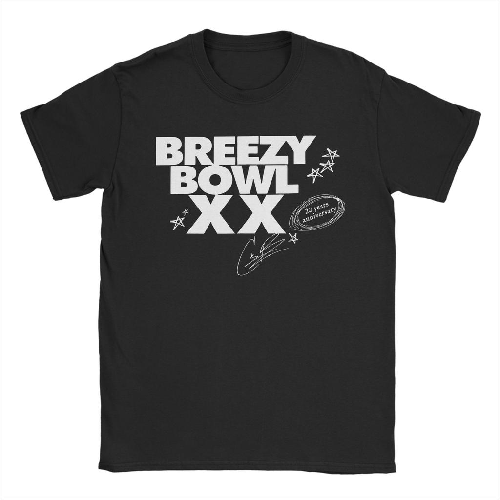 Мужские футболки с изображением рэпера Криса Брауна Breezy Bowl XX Tour из чистого хлопка, модные футболки с коротким рукавом и круглым вырезом, футболки больших размеров