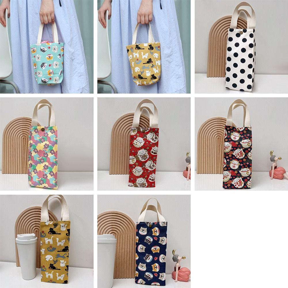 Portable Mug Holder Tote Bag Water Bottle Bag Cup Sleeve Beverage Bag Tumbler Case Holder