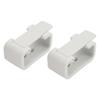 2PCS RV Curtains Clips High Hardness White Side Curtain Hold Down Holdback Retainer for Campers Buses
