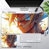Кожаный коврик для мыши Dragon Ball Водонепроницаемый с принтом Сон Гоку Мужские компьютерные периферийные аксессуары Большой размер Игровой коврик для клавиатуры Офисный коврик для стола