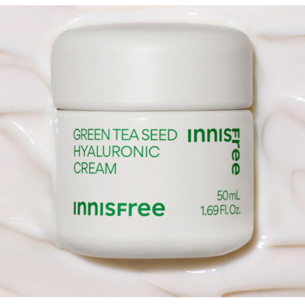 Innisfree Green Tea Seed Hyaluronic Acid Cream 50ml | Korean Moisturizing Face Cream
