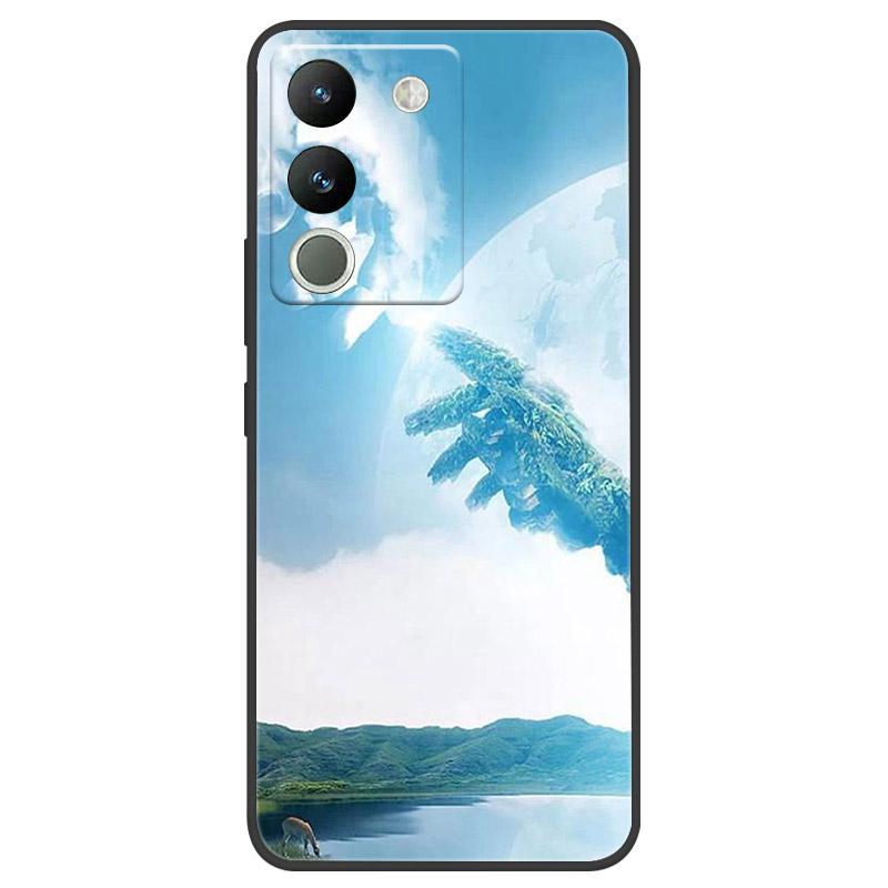 Чехол для VIVO V29E V2317 Защитный чехол для камеры Для телефона VIVO Y200 5G Мягкий силиконовый TPU Задняя крышка V2307 Ударопрочный Fundas