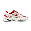 Nike M2K Tekno Red Plum And Cloud, Peaceful, Joy Leather Height Increasing Low top Chunky Sneakers Women's AO3108-001(Team1759-)