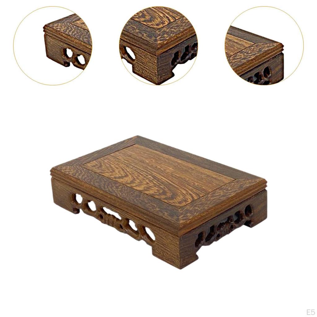 Элегантная деревянная подставка для растений для декора дома и сада