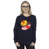 Disney Womens/Ladies Minnie Mouse Tongue Heart Sweatshirt