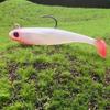 Silicone Paddle Tail Swimbait Fishing Lure, Colorful Bass Fishing Jig Heads, Trout Bait for Freshwater & Saltwater