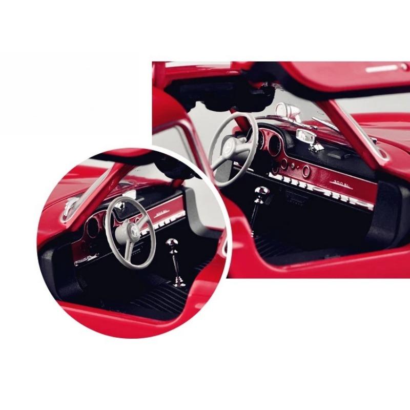 WELLY 1/24 Mercedes Benz 300SL Сплав Масштабная Модель Автомобиля Модель Литой Металл Статическая Коллекция Детская Игрушечная Машина Транспортные Средства Подарки