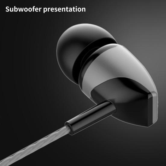 Проводные наушники S22 TPE Мегабас Эргономичные Защищенные от спутывания Внутриканальные наушники для музыки