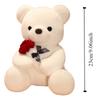 Cartoon Hug Bear Plush Doll Stuffed Animal Bear Plush Toy Rose Bear Plush Toy  Valentine's Day