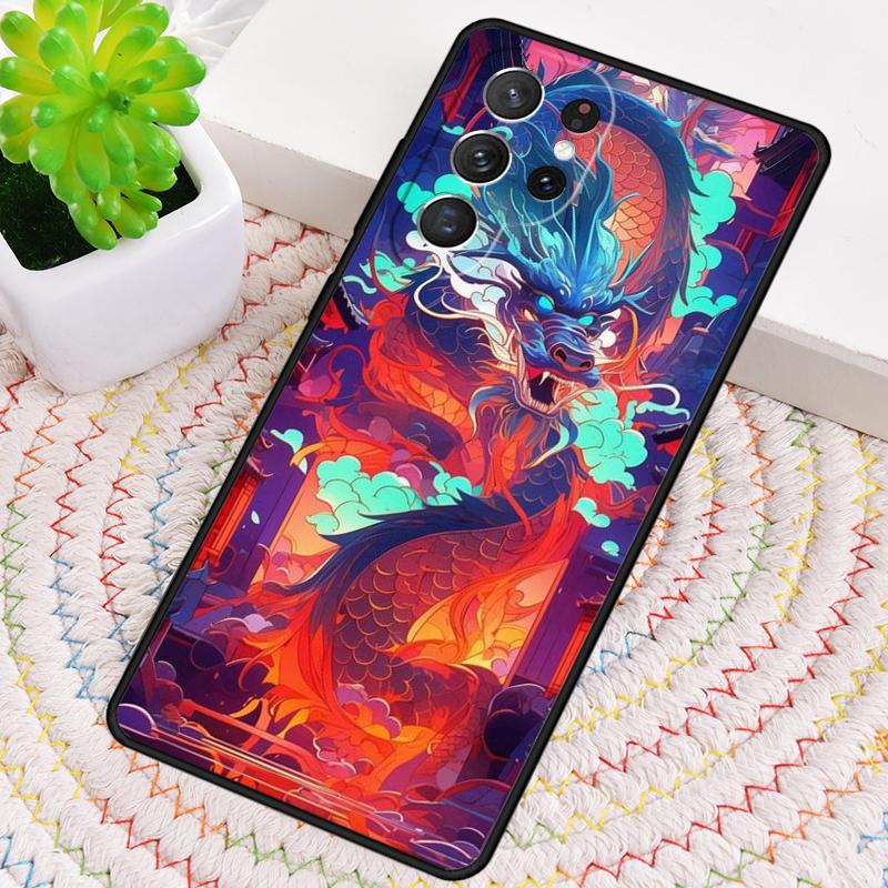 Чехол для телефона с китайским драконом для Samsung Galaxy note 10 pro S26 Ultra S23 S24 FE S25 S21 S22 PLUS противоударный Cove