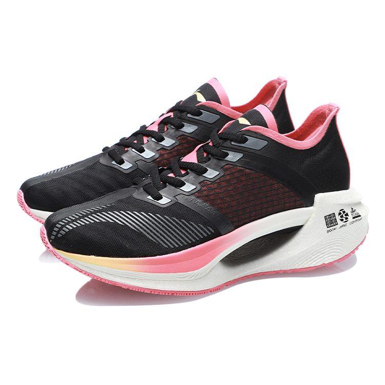 Li Ning Shadow Essential Кроссовки для бега Женские Низкие Черный/Розовый ARHR122-2