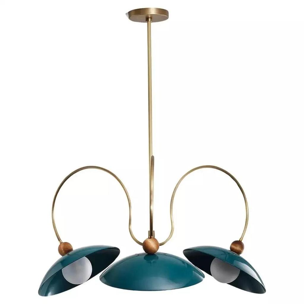 Exclusive 3 Shade Modern Chandelier Premium Art Ceiling Sputnik Lighting For Living Room, Dining Room