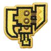 Monster Hunter Rise Embroidered Patch Licensed Graft Gaming Life GGL045 Yellow 2-Way <Slash Axe> [Officially Product]