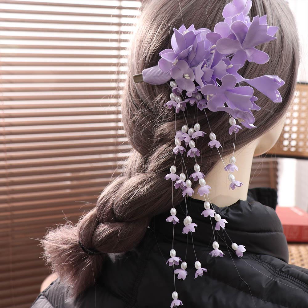Fairy Wedding Headdress Luxury Flower Barrettes Temperament Bridal Headwear Hair Jewelry