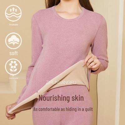 Комплект женского термобелья: Термостойкий, быстросогревающий базовый слой на зимней подкладке из бархата