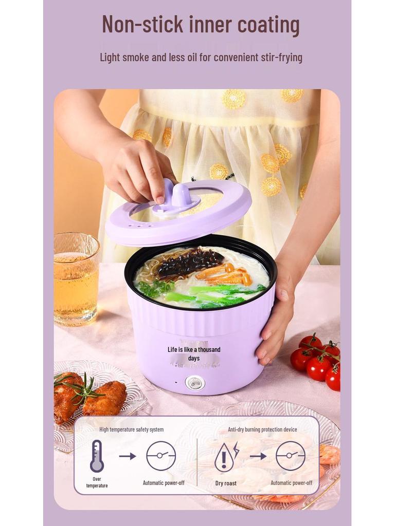 Compact Electric Mini Ramen Cooker - Multifunctional Instant Noodle Pot