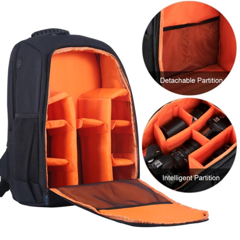 PULUZ уличный портативный водонепроницаемый устойчивый к царапинам рюкзак с двумя плечами, сумка для цифровой зеркальной фотокамеры