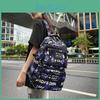 Letter Graffiti Trendy Style Neutral Large Capacity Student Backpack Teens For