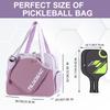 with Shoe Compartment Pickleball Racket Shoulder Bag Nylon Pickleball Handbag  Outdoor Sports