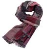 Men Scarves Autumn Winter Cotton Scarf Men Plaid Red Coffee Blue Warm Long Fashion Brand Mens Scarfs