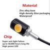 Universal Motorcycle LED Eagle Eye Shape Mini License Plate Light Turn Signal Turn Indicator Tail Rear Light Brake Fog Lamp Bulb
