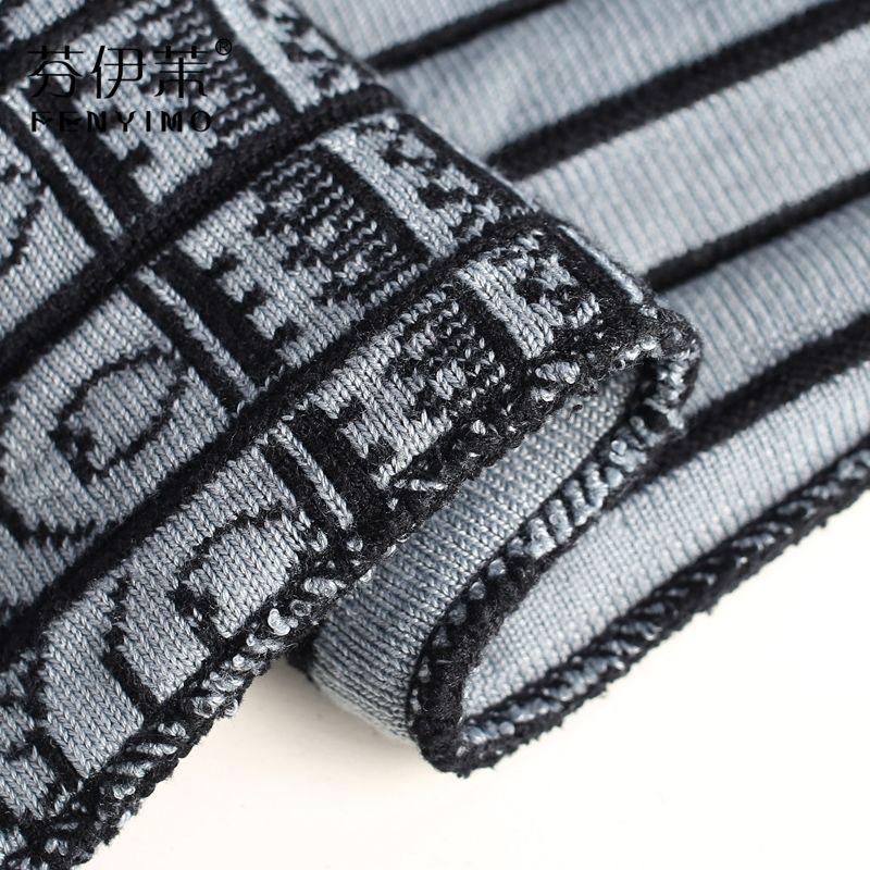 Женская этническая юбка миди из высококачественного утолщенного трикотажа, зимняя, с высокой талией, А-силуэта, облегающая, расклешенная