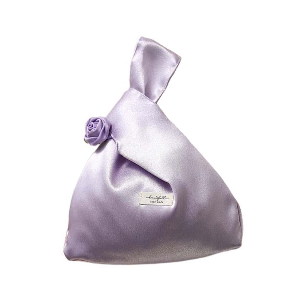 Satin Gift Candies Bag Elegant Butterfly Orchid Knot Handbag Sweet Hand-held Pouch Blessing