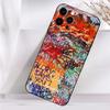 Крутая вещь Чехол для телефона с граффити-артом Для iPhone 16,15,14,13,12,11 Plus,Pro Max,XS,X,XR,SE,Mini,8,7 Мягкий силиконовый Черный чехол