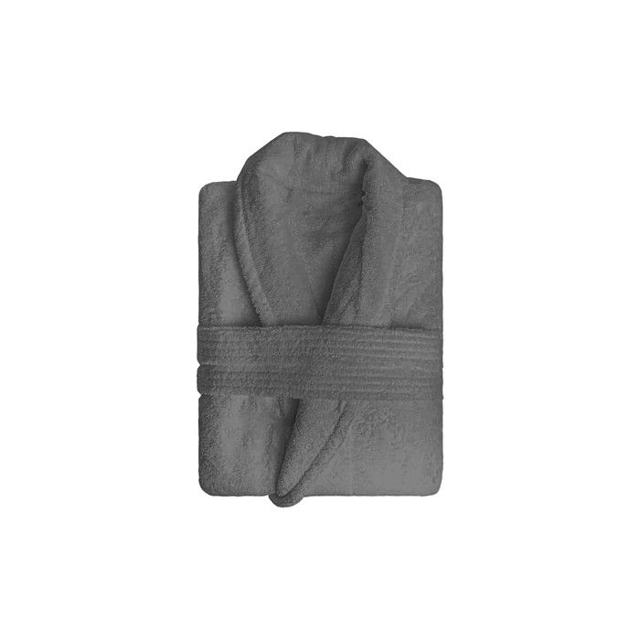 Peignoir en coton 500gr/m2 Taille S LAGUNE gris, par Soleil d'Ocre