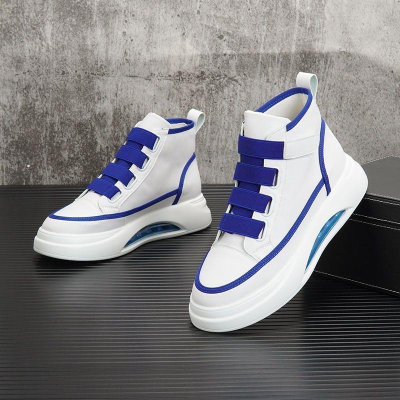 Мужские высокие кроссовки 2025 года, осенний тренд, дизайнерская белая повседневная обувь, удобная спортивная обувь на воздушной подушке, теннисные туфли для мужчин