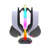 Игровой светодиодный держатель для наушников Держатель для контроллера Стенд для гарнитур Стенд для контроллера Вешалка Игровая док-станция Аксессуары для стола