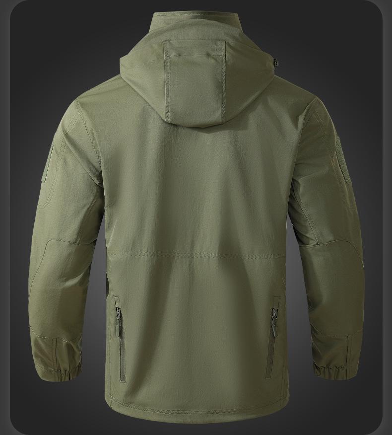 Men's Spring & Autumn Tactical Camouflage Suit: Outdoor, Water-Repellent, Wear-Resistant, Dirt-Resistant, Breathable, Multi-Pocket Workwear