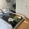 Korean Style Cats Dogs Blankets for Beds Retro Art Bedroom Decoration Tapestry Cute Animals Picnic Blanket Outdoor Camping Mat