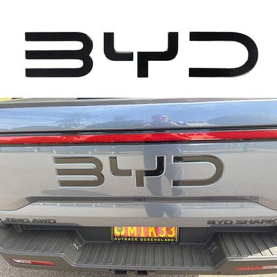 Глянцевая Черная 3D Наклейка с Логотипом Для Багажника BYD Shark Стандартная Декоративная Наклейка на Автомобиль