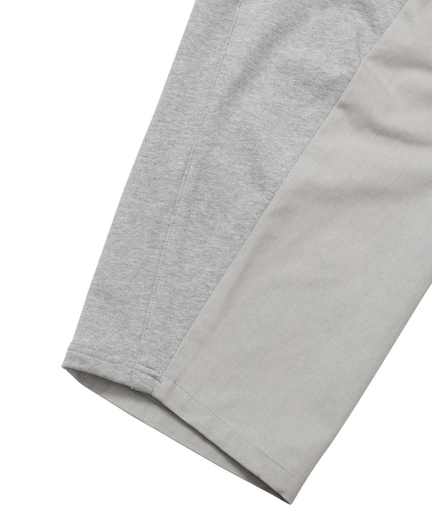 AJOBYAJO Dual Fabric Hybrid Pants [Melange Grey]