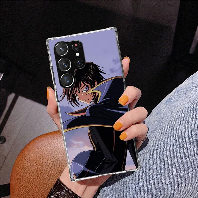 Чехол для телефона с аниме Code Geass для Samsung Galaxy S24 S25 Edge S26 Ultra S23 S22 S21 Plus S20 FE + Персонализированный чехол с принтом Galaxy