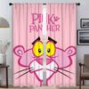 Розовая пантера Элегантные шторы для комнаты, перегородка для камеры, занавеска для комнаты, 2 панели, украшения на Хэллоуин, оттенки, гостиная, ребенок