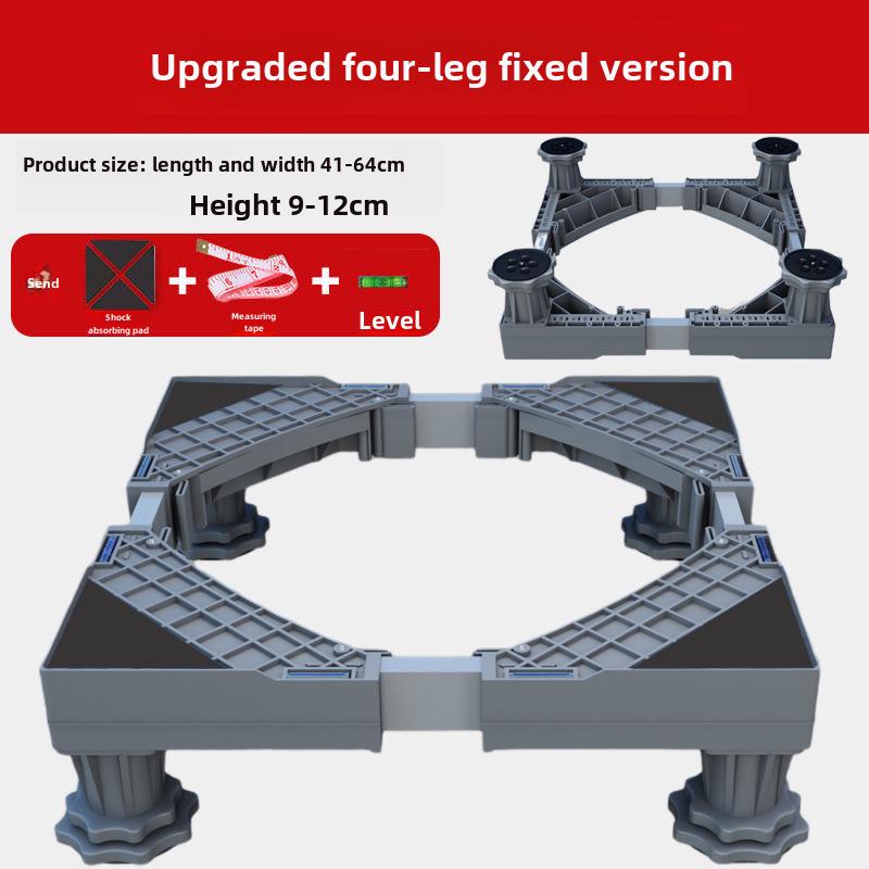 Регулируемая подставка для стиральной машины с барабаном и кронштейном волнообразного колеса