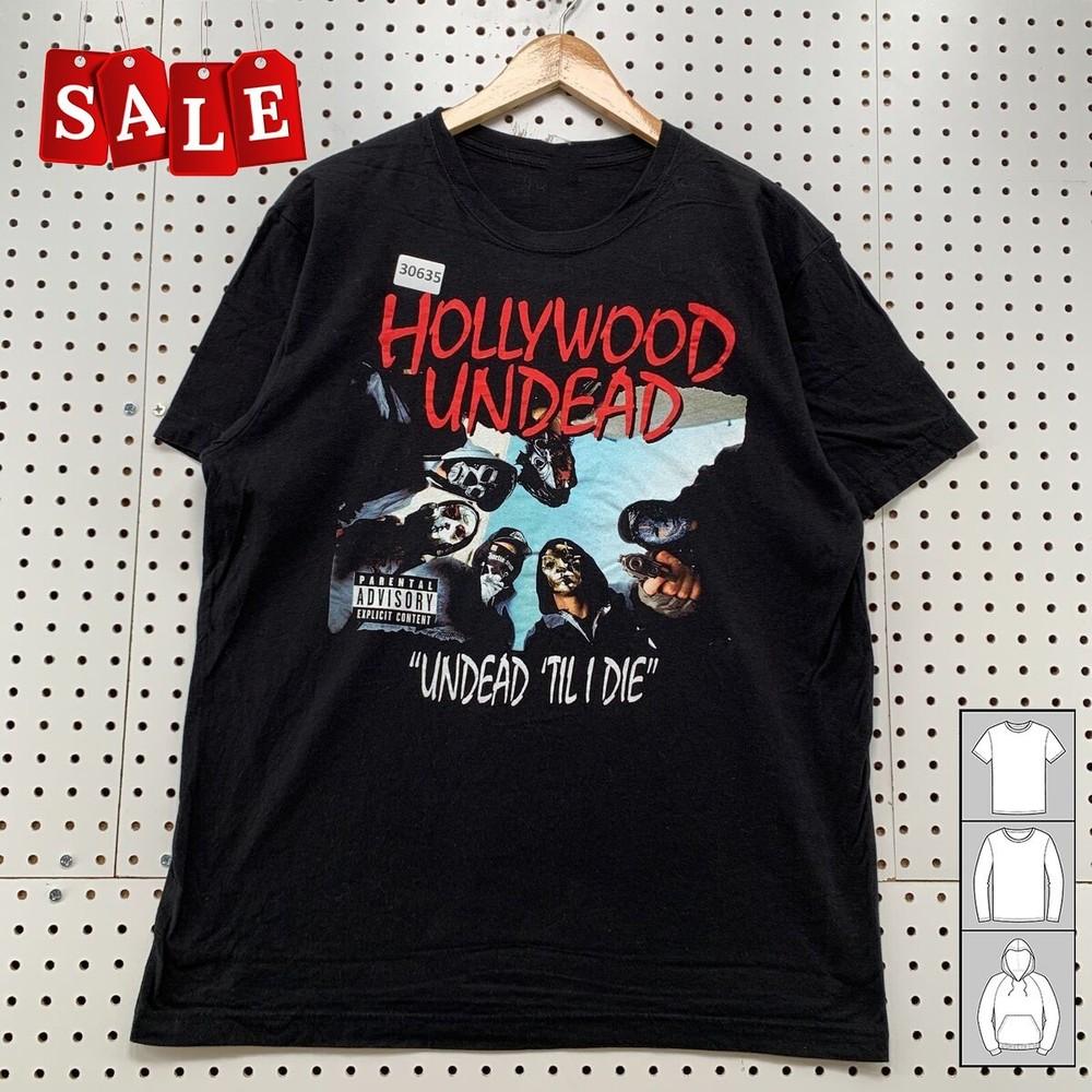 Редкий Подарок Для Фанатов Группы Hollywood Undead Унисекс Все Размеры Футболка JJ316 Унисекс Футболка