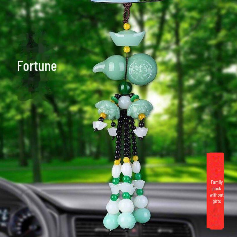 Автомобильная подвеска в стиле Тан: Украшение для зеркала заднего вида в китайском стиле для безопасного и стильного салона автомобиля