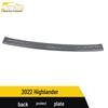 22 Highlander Rear Bumper Bright Strip & Tailgate Protection Decorative Patch