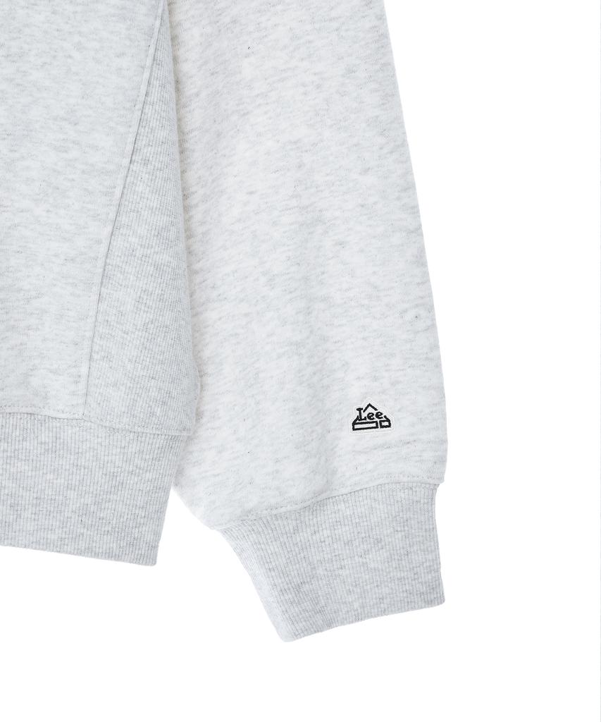 LEE Stitch Embroidered Logo Sweatshirt Light Gray