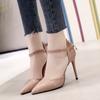 Fashion New High Heels Women Pumps Shoes for Women Pointed Toe Fashion Sexy Black Wedding Shoes Nude Bridal Shoes Ladies Heels Sandals