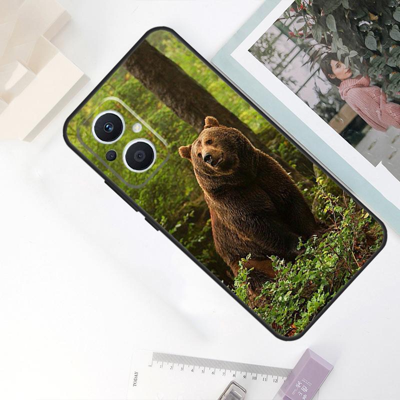 Чехол с изображением гризли для OPPO Reno 8T 4Z 5Z 11F 10 Pro 4 5 6 8 7 Lite OPPO Find X6 X5 Pro X2 X3 Neo
