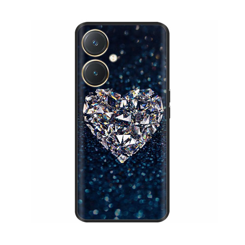 Чехол для Vivo Y27 Черный Чехол Череп Волк Силиконовый Мягкий Задние Чехлы Для Vivo Y27 5G Чехол для Телефона VivoY27 Y 27 2023 Защитный Чехол