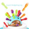 Training Focused On Children's Fine Motor Hand-Eye Coordination Fight Inserted Hedgehog Baby Educational Toy