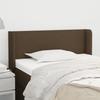 VidaXL Headboard with Ears Dark Brown 103x16x78-88 Cm Fabric3118481