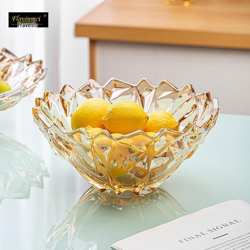 Flavens European Style Glass Fruit Plate