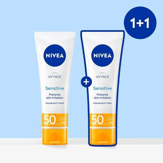Nivea Солнцезащитный успокаивающий крем для чувствительной кожи 50 мл